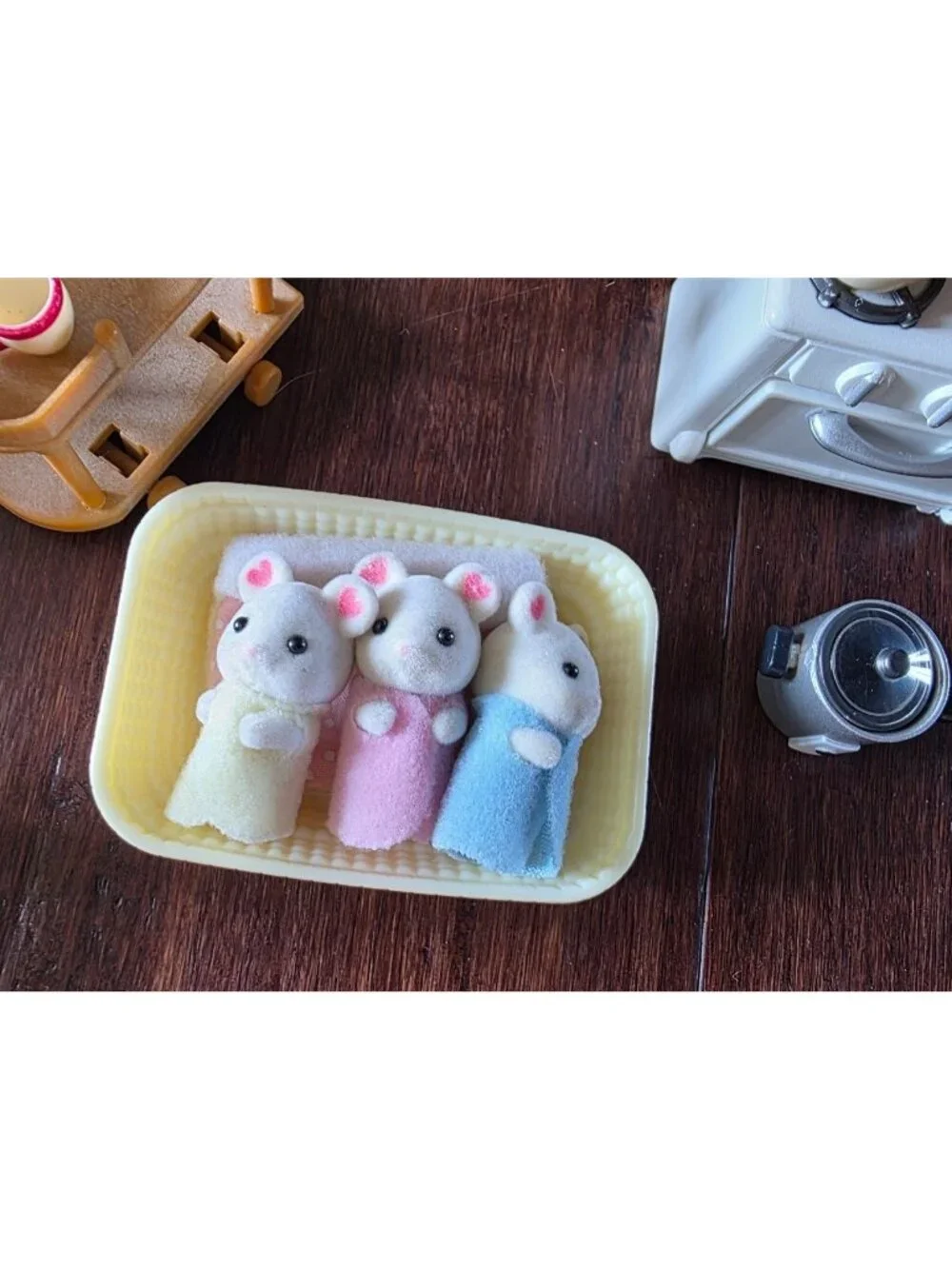 Calico Critters Family Furniture House Accessories Baby Lot Bunny Mouse Kitchen